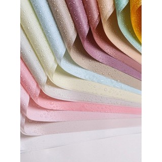 Embalagem de buquê de flores de papel liso coreano Novo estilo Papel fosco à prova d'água Papel de buquê coreano diy Flo
