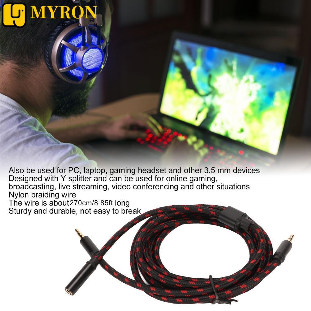 Cabo Adaptador De Bate-Papo MYRON1 , De Ligação De 3.5 Mm 270 Cm/8.9 Pés , Para Elgato HD60 Ss HD60 X HD60PRO