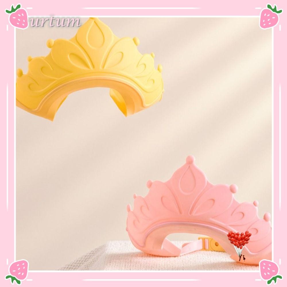 Chapéu De Lavagem De Cabelo URTUM , Chá De Bebê Com Proteção De Ouvido Ajustável , Capa De Cabeça De Banho À Prova D'águ