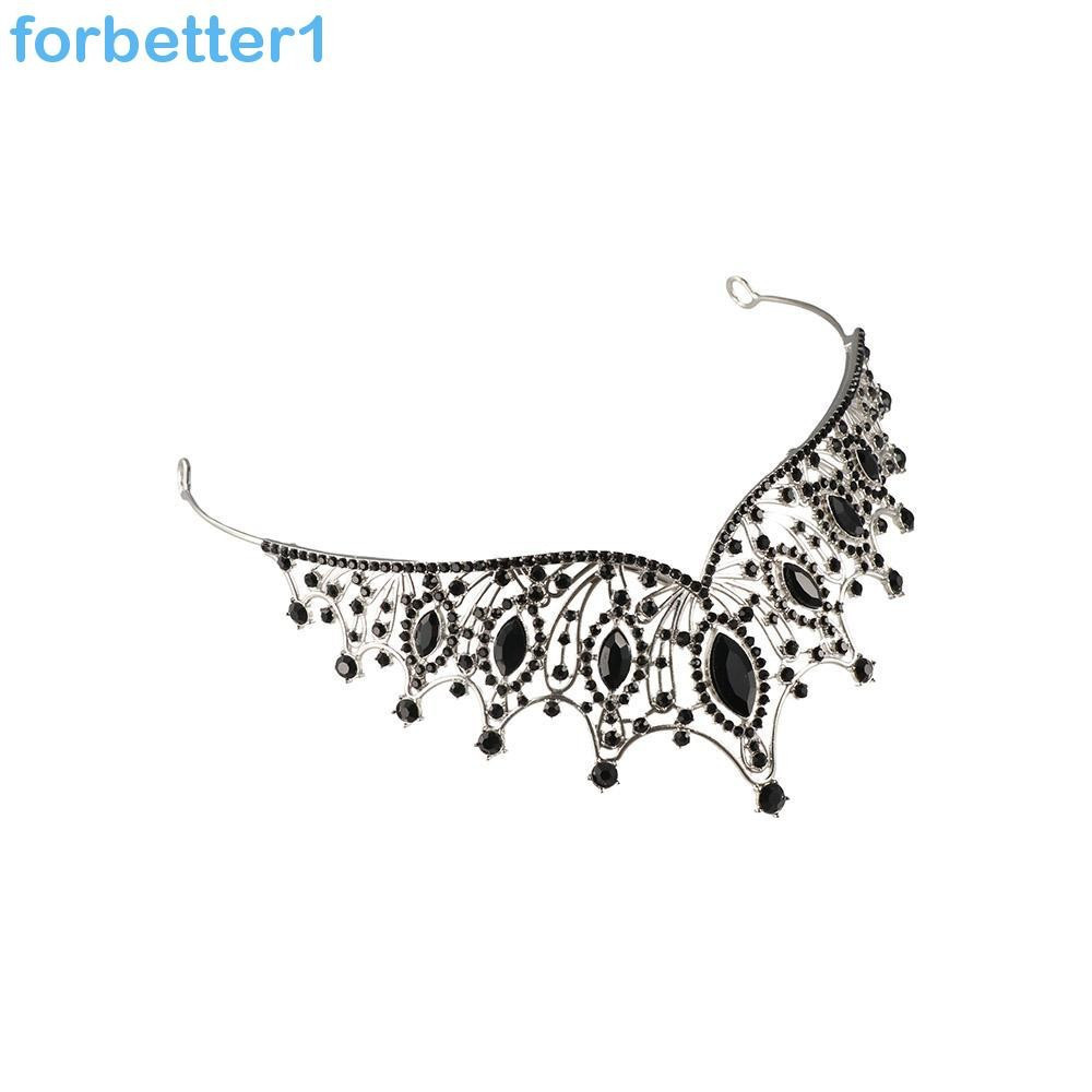 Tiara De Princesa FORBETTER , Coroa Barroca Brilhante De Metal , Cabelo De Noiva De Strass em Oferta na Shopee