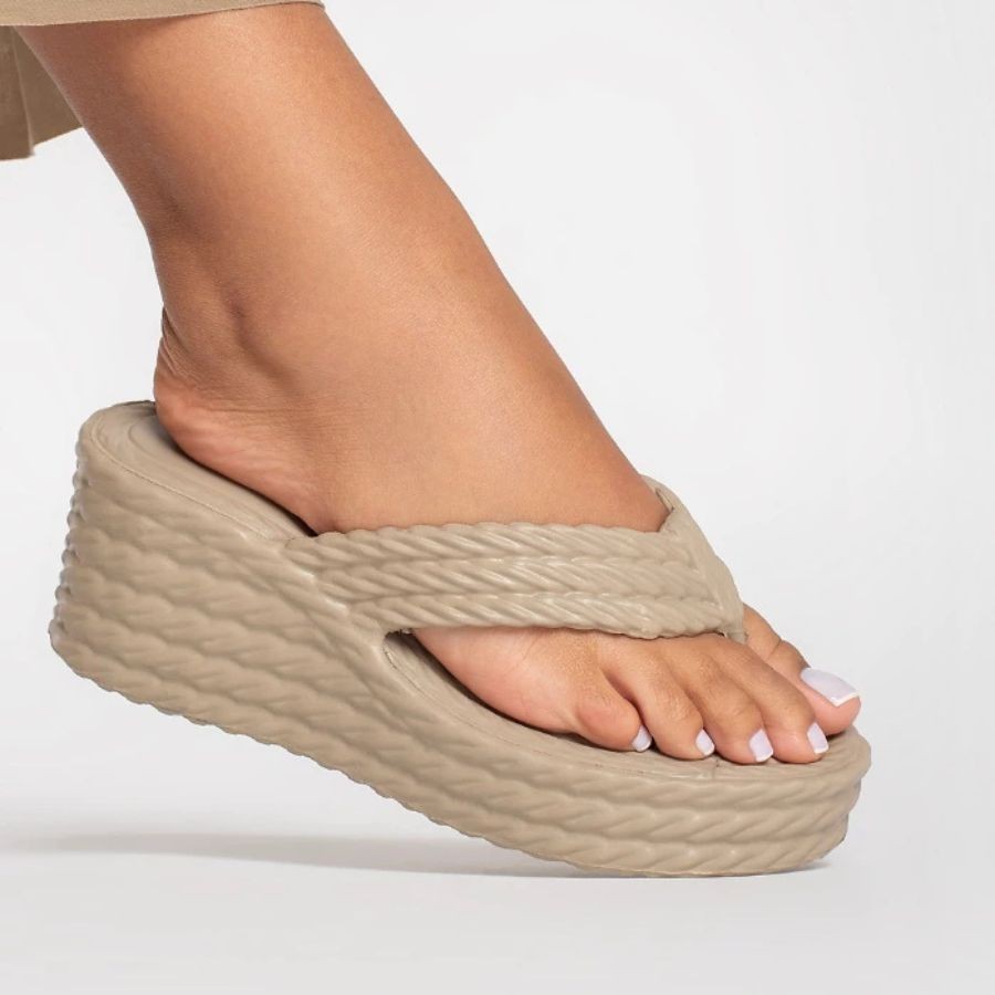 Sandália Flat Plataforma Feminina – Confortável, Leve e Sofisticada do 34 ao 41 | Lançamento