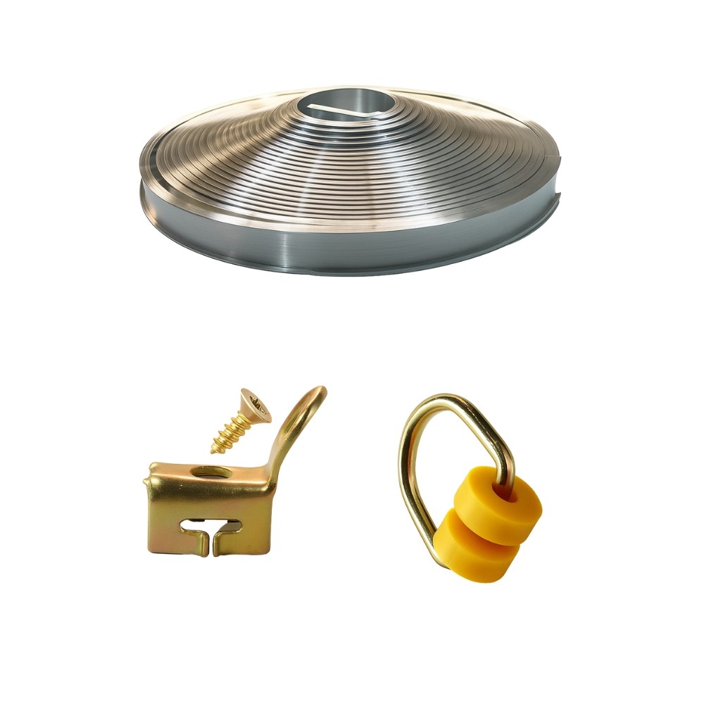 KIT TRILHO 7MTS CORTINA CAMINHÃO + 25 SUPORTE + 15 RODILHO em Oferta na Shopee