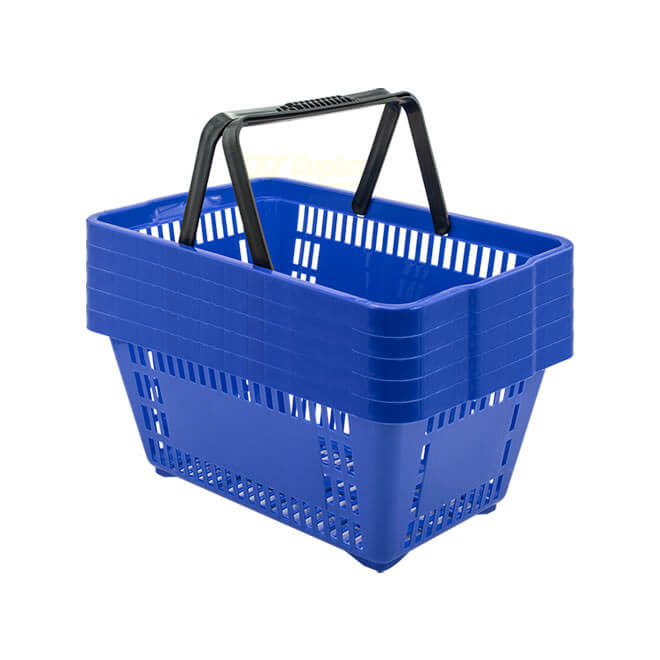 5 Mini Cestinha De Compras 7l Azul P/ Farmacia Bijouteria Perfumaria em Oferta na Shopee