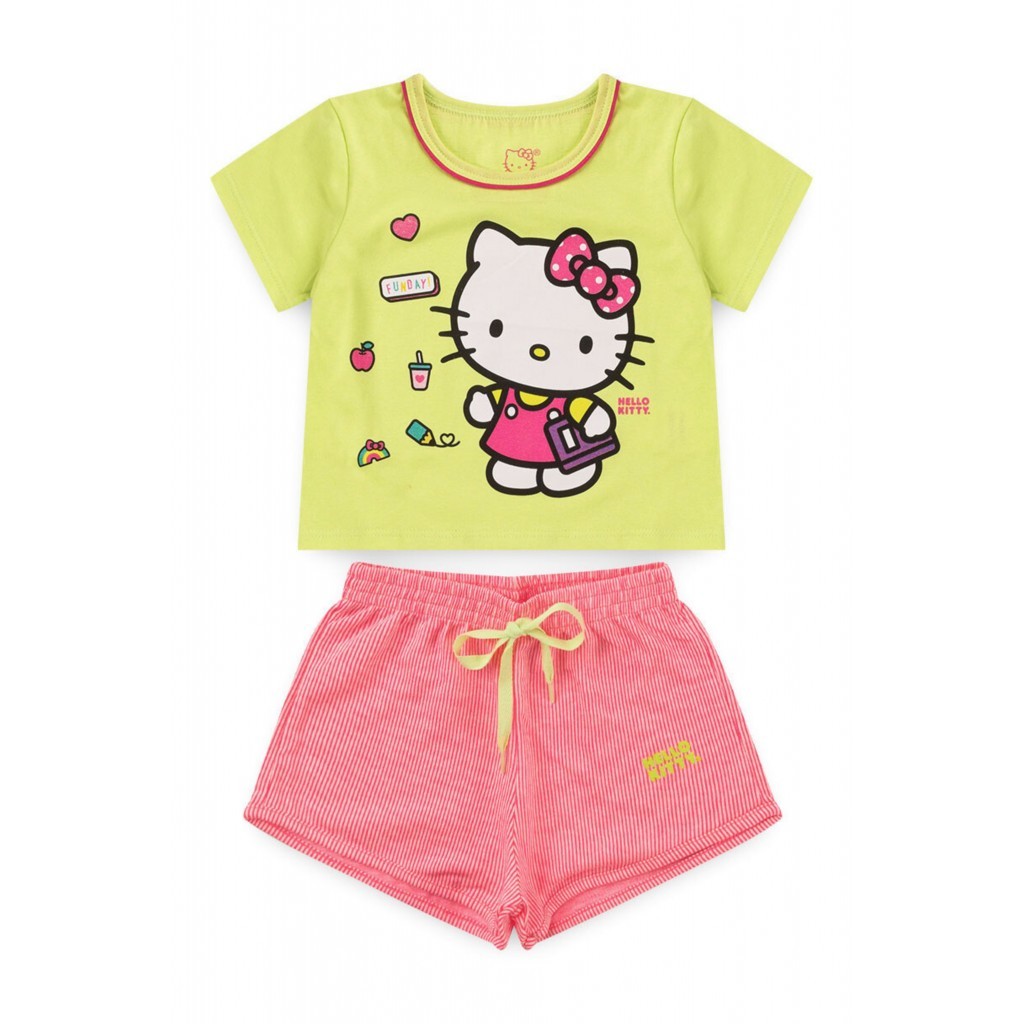 Conjunto Feminino Infantil Funday - Hello Kitty