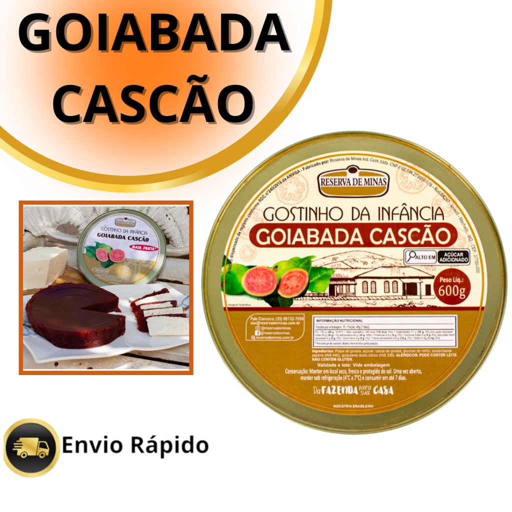 Goiabada Cascão Reserva de Minas Gostinho De Infância  600g