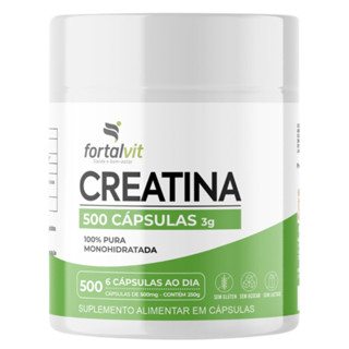 Creatina 500 Cápsulas,100% Pura -  250g em Oferta na Shopee