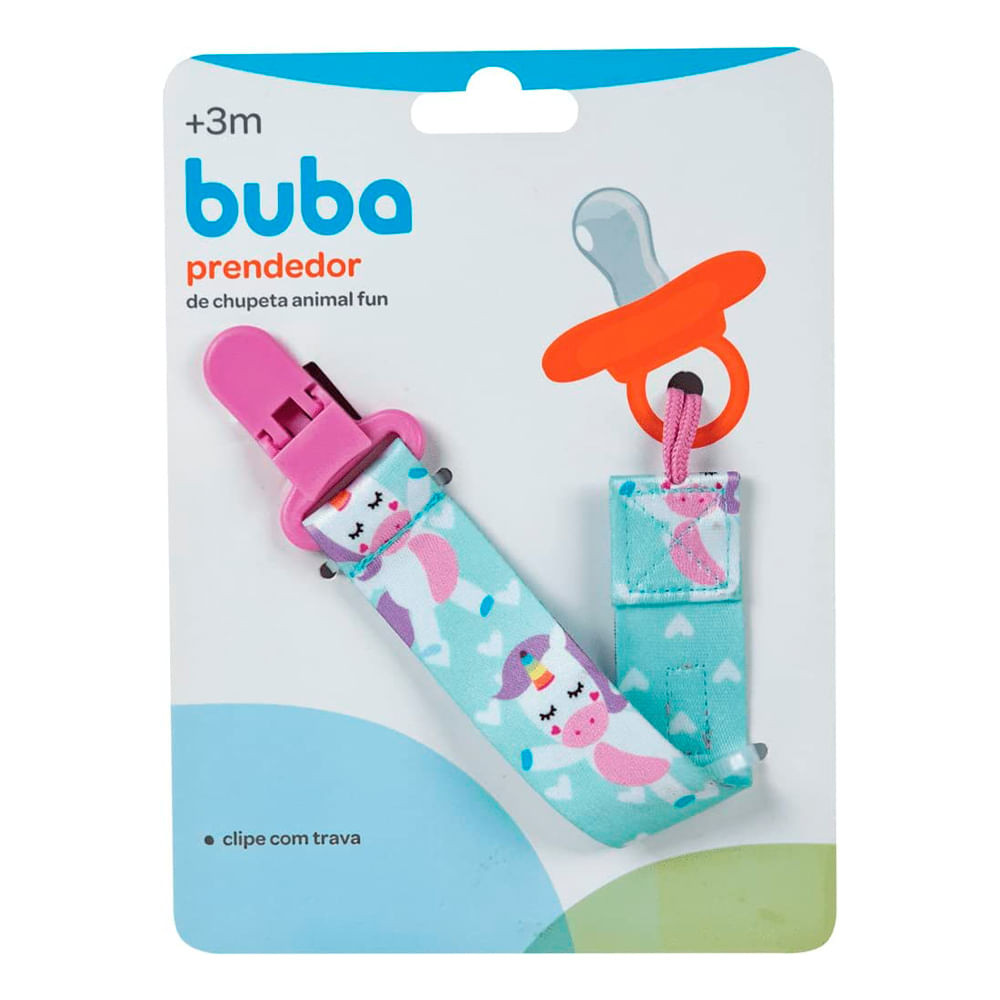 Prendedor de Chupeta Buba Animal Fun 3+ Meses Unicórnio com 1 Unidade em Oferta na Shopee
