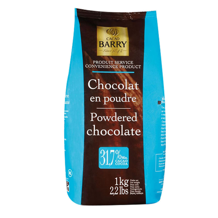 Chocolate em Pó 31,7% Cacau Callebaut Cacao Barry 1Kg