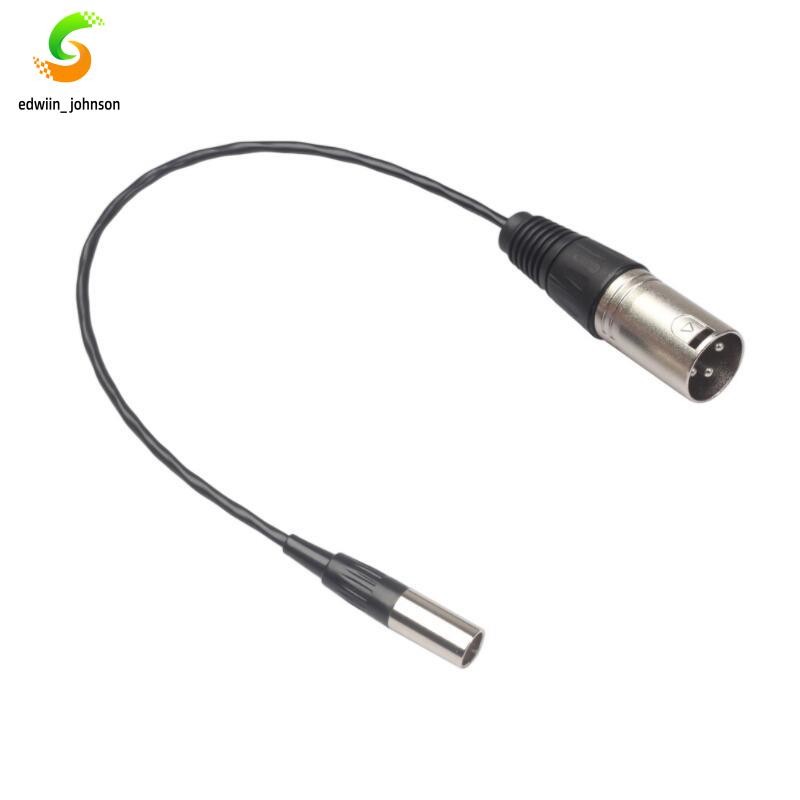 3 Pinos Macho Para XLR Mini Plug Cabo De Áudio Conector Microfone