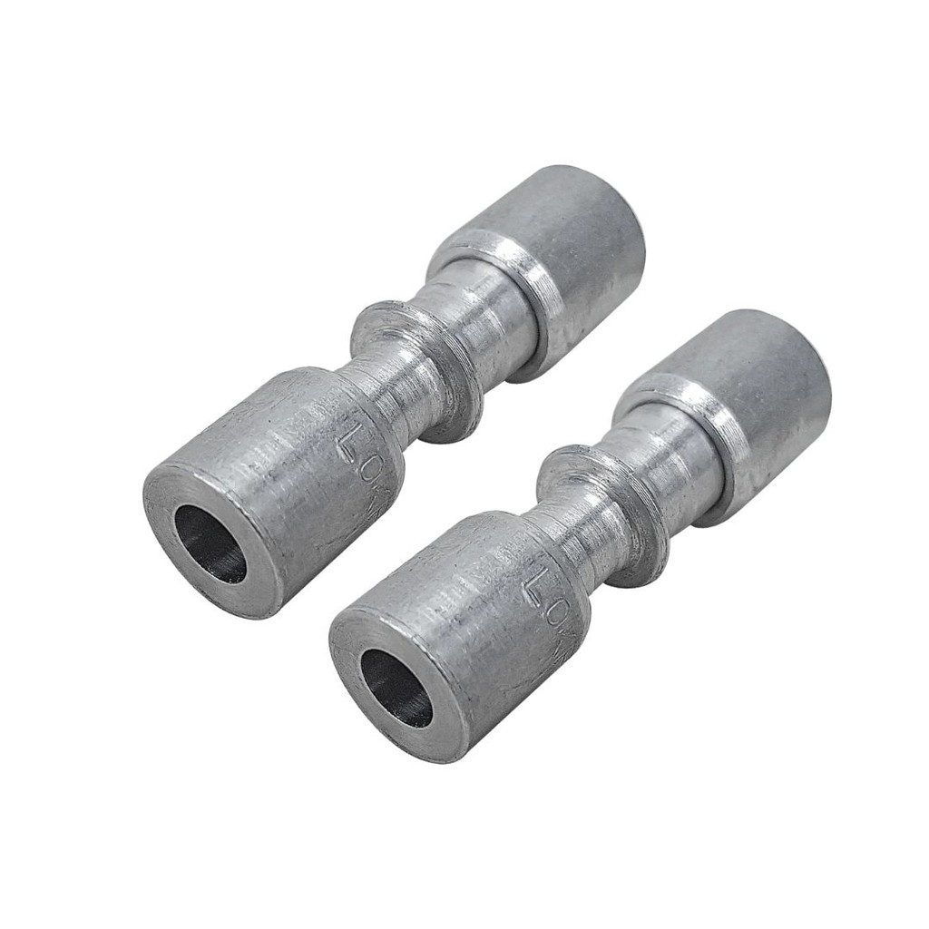 Kit 2 Junção União Lokring P/Tubo 3/8 X 5/16 Alumínio