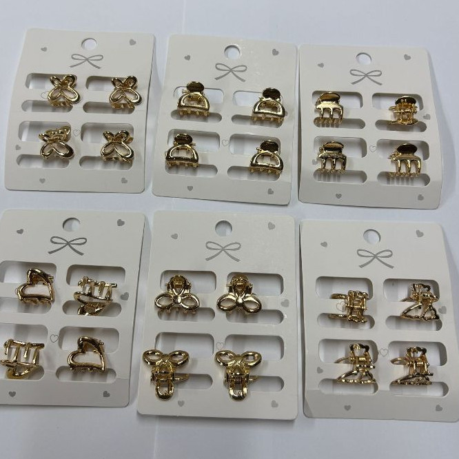 Mini grampo de cabelo de metal em Oferta na Shopee