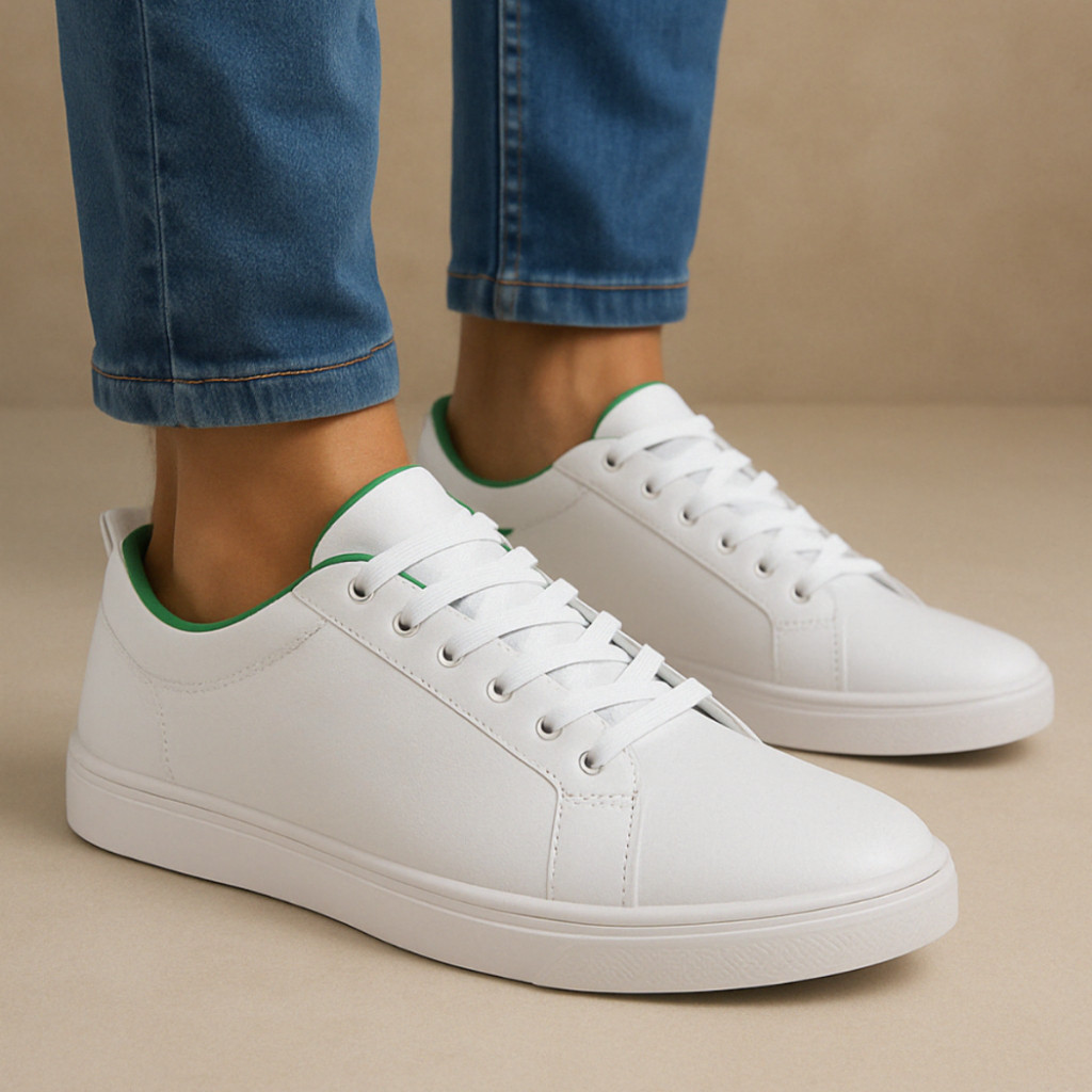 Tênis Masculino Casual Urban Couro Sintético Original Confortável Macio Estiloso Elegante — imagem 2 de 2