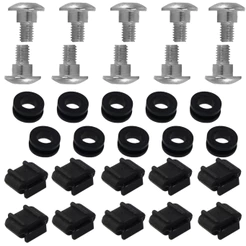Kit 20 coxim bucha traseiro fixação escapamento escape 10 parafusos CG125 CG150 CG160 Cargo Fan Titan Start