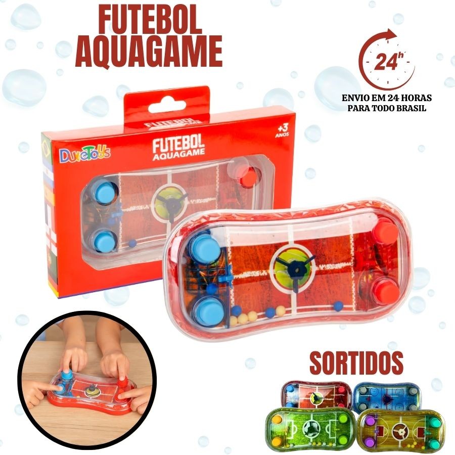 Brinquedo AQUAGAME Jogo de Mão FUTEBOL Brinquedo Aquaplay Watergame Esportes Modelos Sortidos