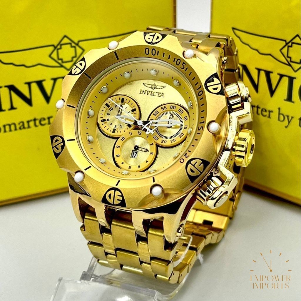 Relógio Invicta Hybrid, relógio com cronógrafo, invicta pulseira prata, relógio quartz invicta, com caixa