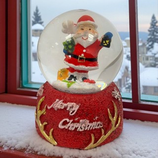 Enfeite Decorativo de Natal - Globo de Neve com Papai Noel - 4,5x7cm - 1 unidade - Rizzo em Oferta na Shopee