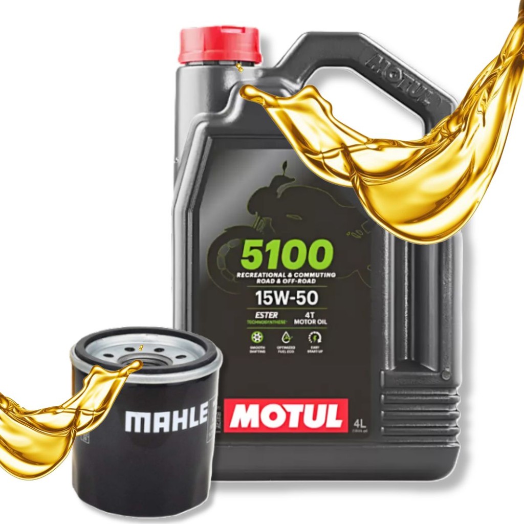 Troca de Óleo Cbr 1000rr / Nc 750x 5100 15w50 Motul Galão 4 Litros + Filtro