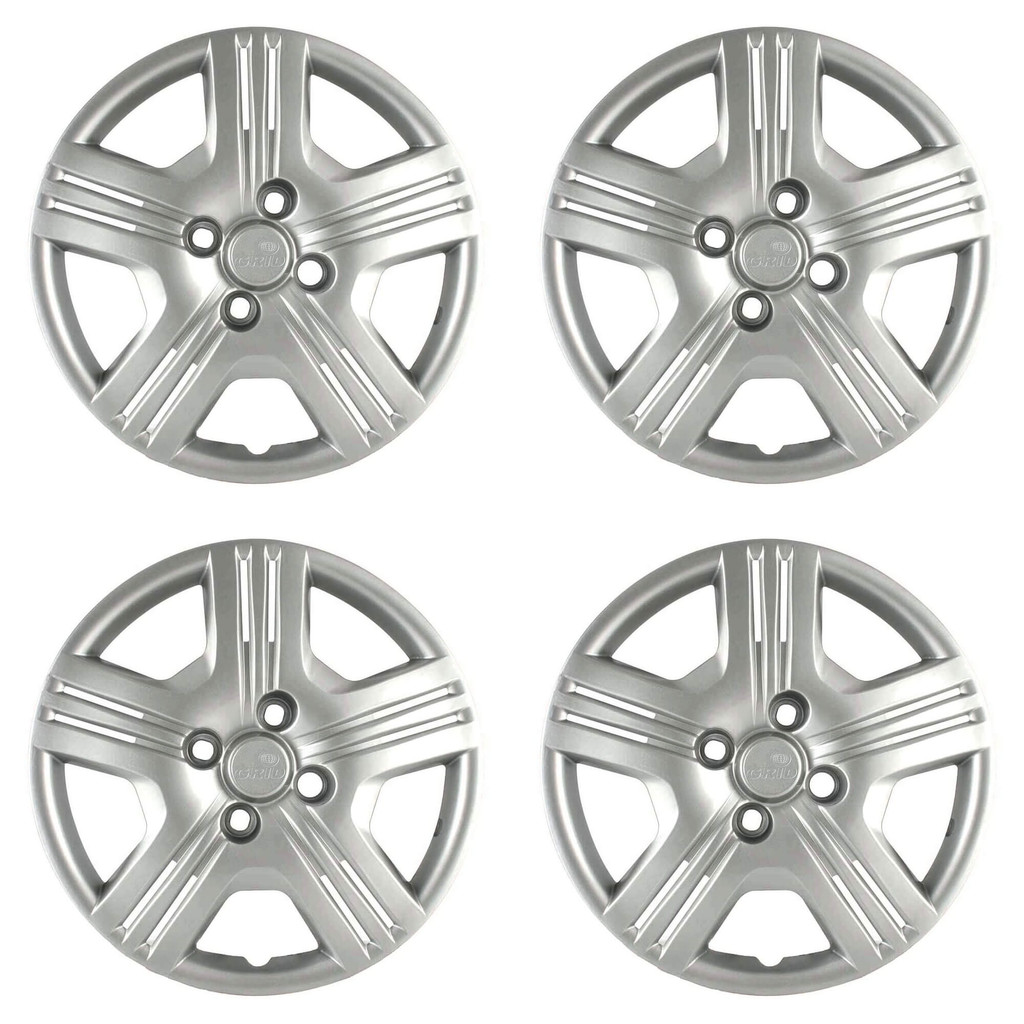 Calota Aro 15" cor Prata Modelo Fit/City 10/13 Jogo c/ 4 Calotas Grid - 089CP-PTA-E