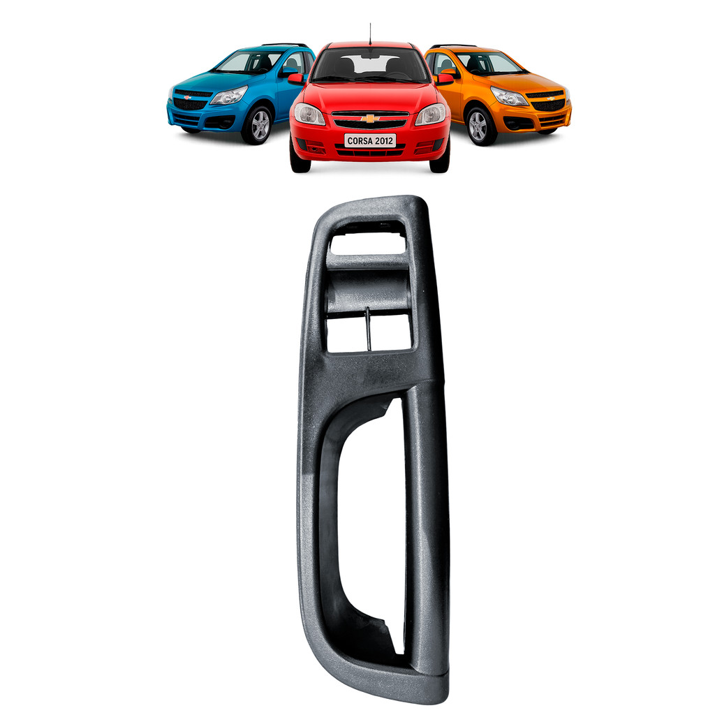 Puxador Interno Porta Dianteira Gol Voyage Saveiro G5 G6 Cinza Lado Esquerdo