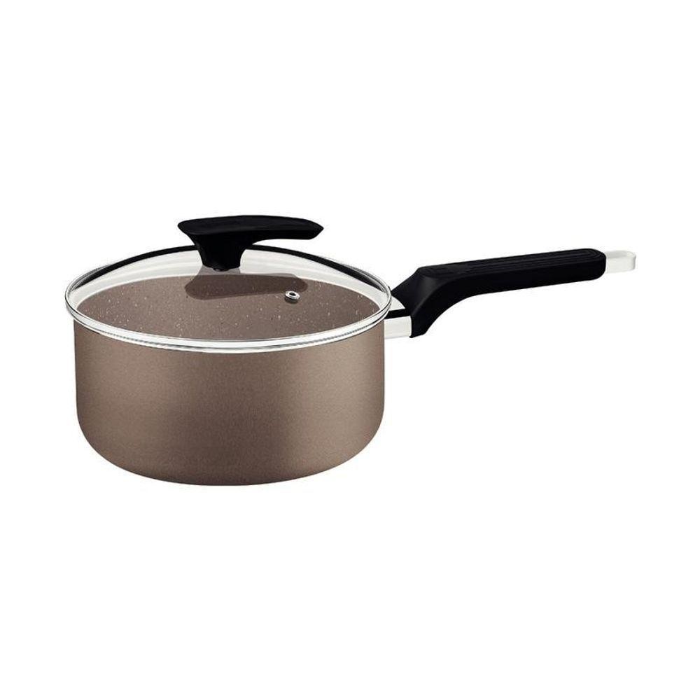 Panela Tramontina Milazzo Alumínio 18cm Com Revestimento Antiaderente Starflon Max Amêndoa