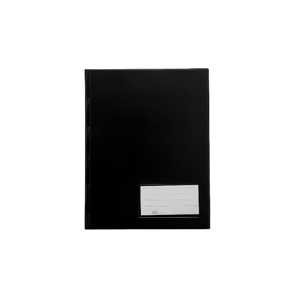 PASTA CATALOGO 30 ENVELOPES 1/2 OFICIO FINA PRETA DEO PRETO