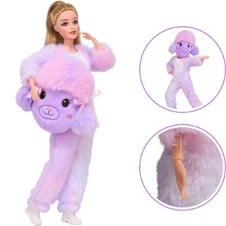 Boneca Emily Fantasia Ursinho Roxo Articulada - Castela em Oferta na Shopee