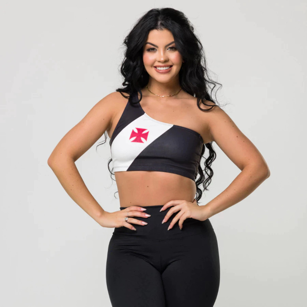 Top Cropped Blusinha 1 Ombro Só Mula Manca Cruzmaltina Fitness Academia Times Personalizado Promoção