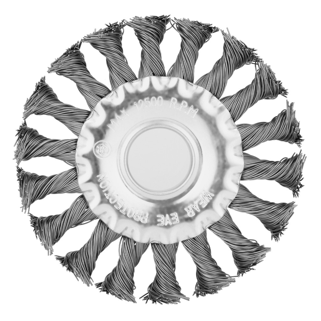 ESCOVA CIRCULAR, ACO CARBONO, TORCIDA, FURO 22,2 MM, 100MM, 1PC // MTX em Oferta na Shopee