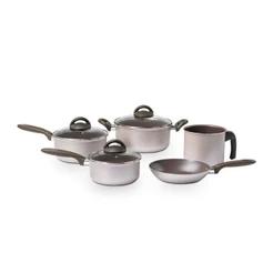Jogo de Panelas Brinox 5 Peças Ceramic Life Nevada Champanhe