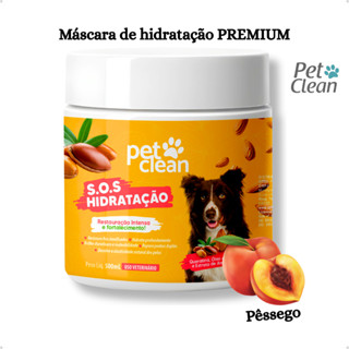 Máscara de Hidratação e Restauração Premium Vitaminas A E pra Pelos Cachorro e Gato 500g Pet Clean em Oferta na Shopee