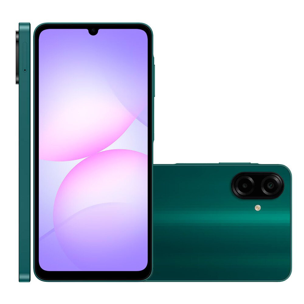 Smartphone A07 256 GB Câmera 50 MP + 2 MP 4G Verde A075M Samsung em Oferta na Shopee