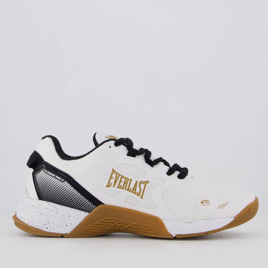 Tênis Everlast Climber Pro Branco e Marrom em Oferta na Shopee