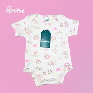 Body Manga Curta Safari Rosa - Suedine 100% Algodão em Oferta na Shopee
