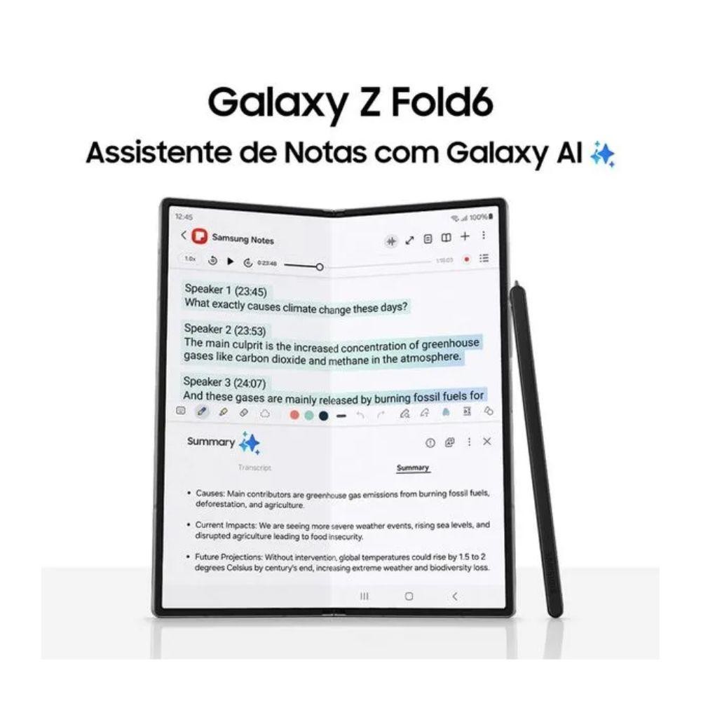 Usado: Galaxy Z Fold6 512GB Cinza Muito Bom - Trocafy - Samsung