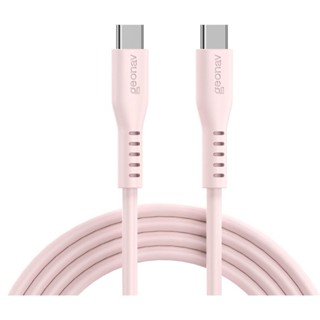 Cabo Silicone Usb-C Para Usb-C 2.0 1,5M Esc06Spk Rosa Geonav em Oferta na Shopee