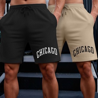 Kit 2 Bermudas Short Masculino em Moletom Chicago Academia Praia Lançamento em Oferta na Shopee