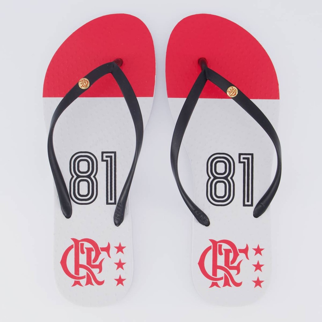 Chinelo Flamengo Manto Mundial Feminino Branco e Preto em Oferta na Shopee