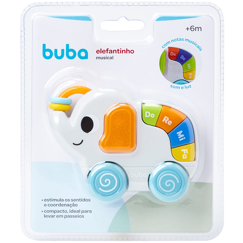 ELEFANTINHO MUSICAL BUBA BRINQUEDO MUSICAL em Oferta na Shopee
