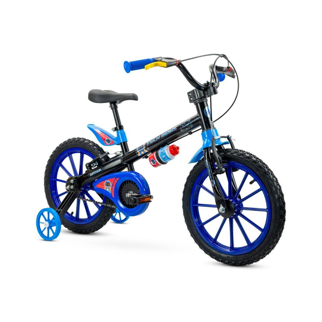 Bicicleta Infantil Aro 16 com Rodinhas Tech Boys 6 Nathor em Oferta na Shopee