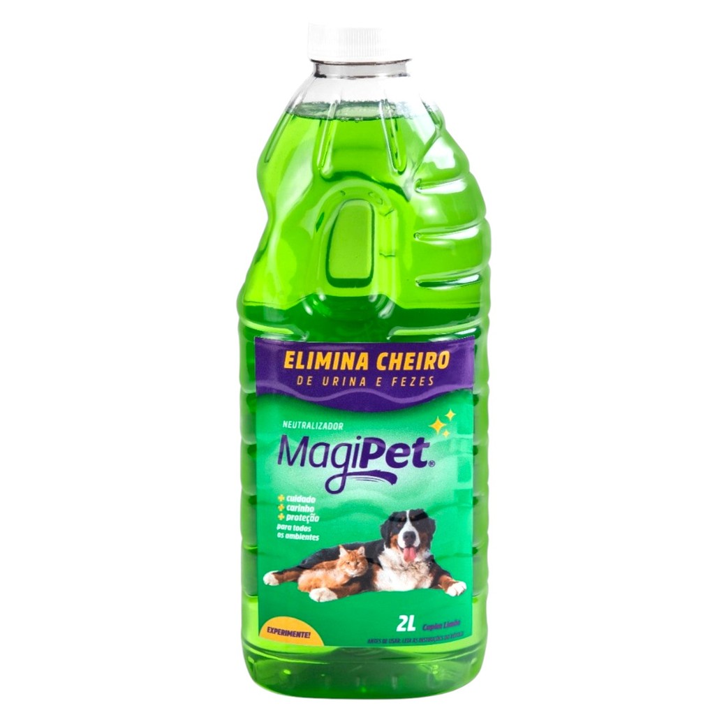 Eliminador De Odores Desinfetante Magipet Capim Limao 2L