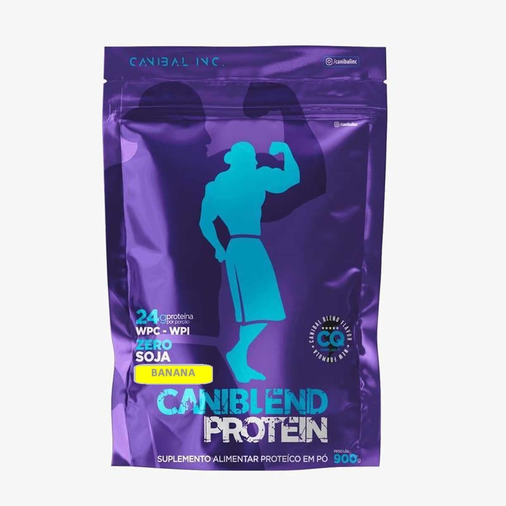 Caniblend Protein - 900g Refil Banana - Canibal em Oferta na Shopee