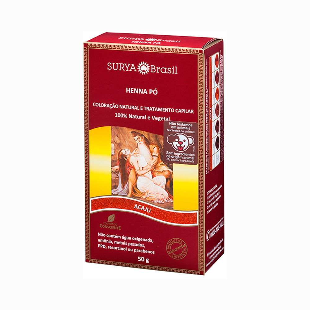 Henna Surya 50g Po Acaju (17685) 717606 em Oferta na Shopee
