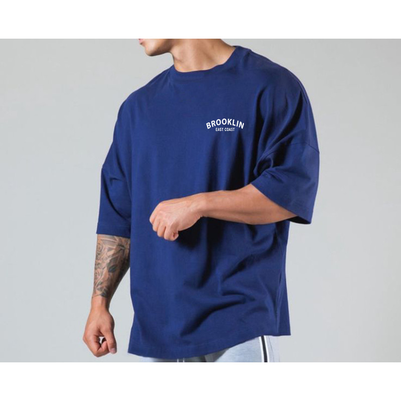 Camiseta Oversized BOS Fitness Masculina Unissex - Streetwear Algodão em Oferta na Shopee