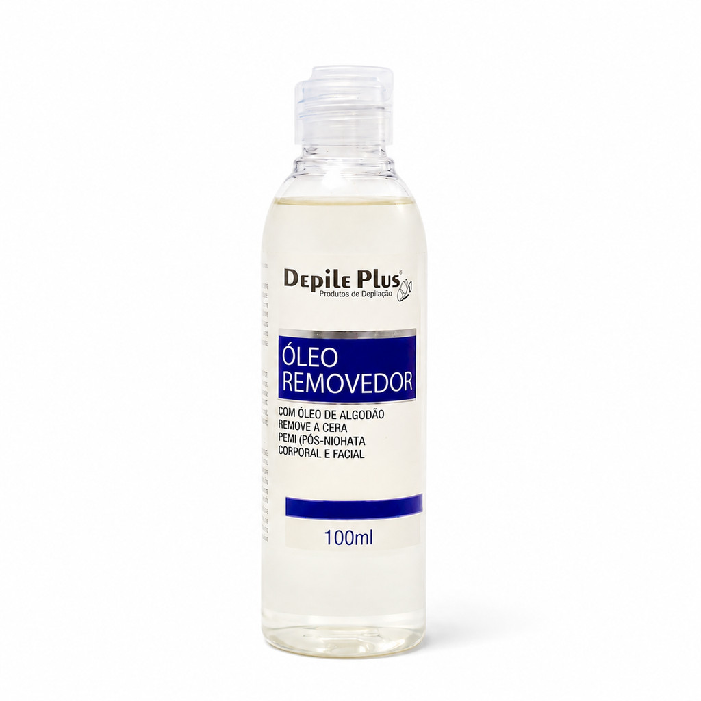 Óleo Removedor Pós Depilação Depile Plus 100ml – Remove Resíduos de Cera e Hidrata a Pele