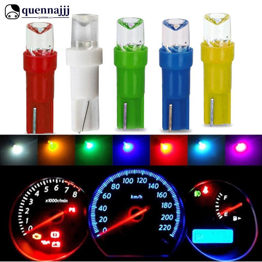 QUENNA 10 Pçs T5 LED Painel Do Carro Luzes Lâmpada De Instrumentos Velocímetro Cunha Lateral Lente Côncava C3E7