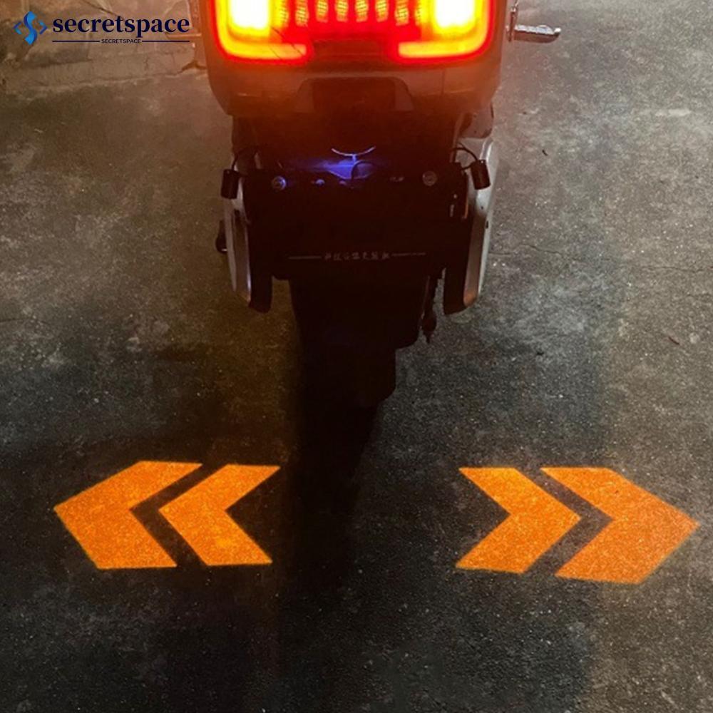 SECRETSPACE 2 Pçs LED Motocicleta Sinal De Volta Lâmpada Projeção Sequencial Flash Luzes Indicadoras Correndo Luz D3H1