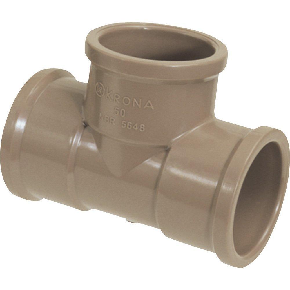 Tee Soldável Krona 25mm - Embalagem com 50 Unidades