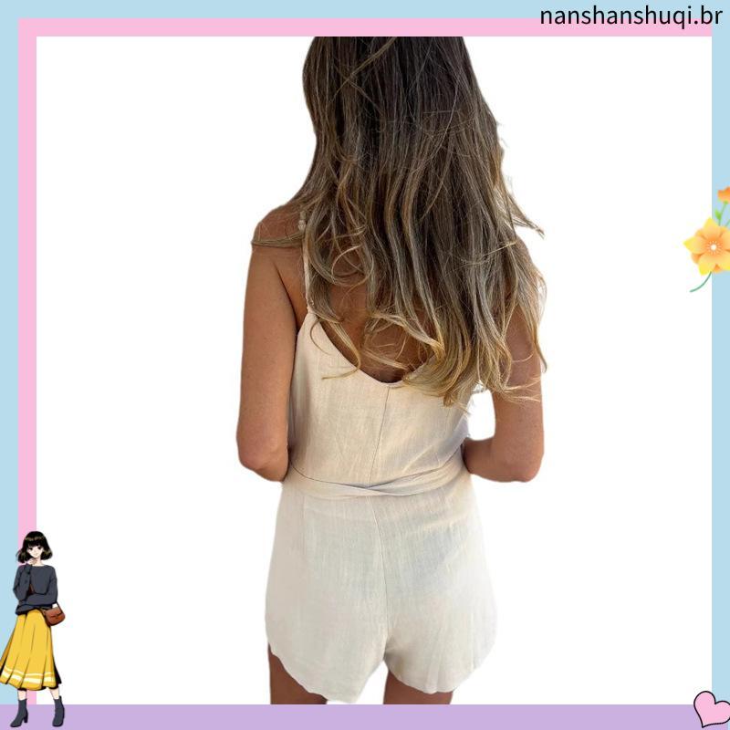 Macaquinho jeans Feminino com Botões Macaquinho Jeans com Lycra