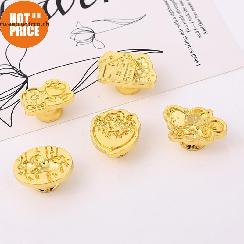 WEIYU Selos Vintage Cabeça De Impressão Série Flor Selo De Cera DIY Scrapbooking Cartões Envelopes Convite Decoração BR