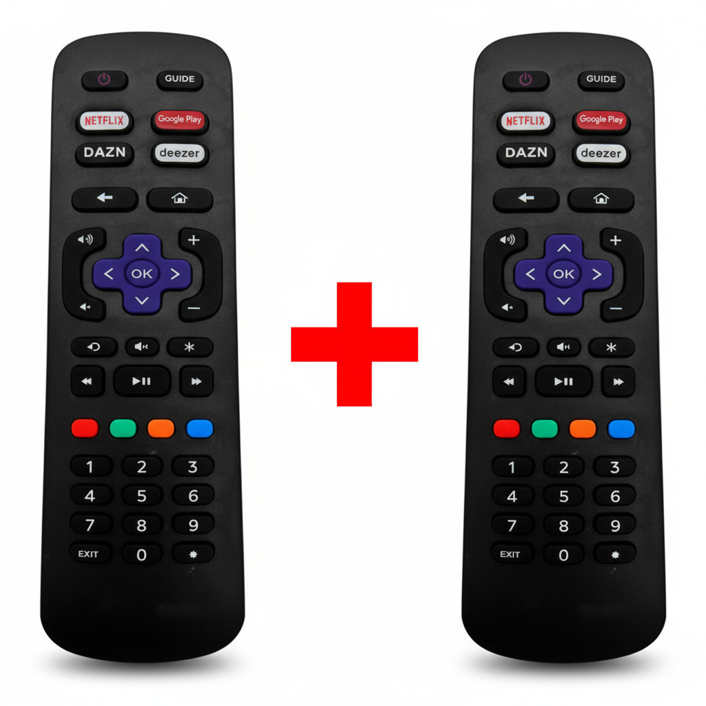 Kit 2 Controle Remoto AOC Roku Lelong LE-7246 Smart TV
